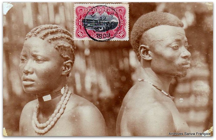 02 CONGO BELGE -  Homme et femme indigènes - 1909.jpg